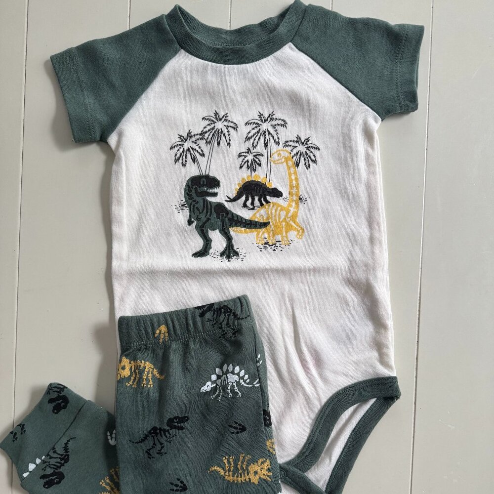 NWOT pl baby dinosaur 2pc set | 18m
